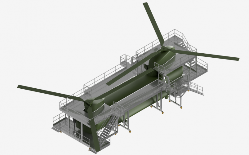 CH-47 Chinook Docking System Stand Platforms