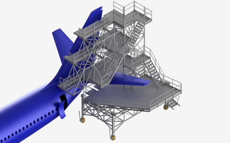 A320 & B737 Tail Dock Stand A320 & B737 Tail Dock Stand