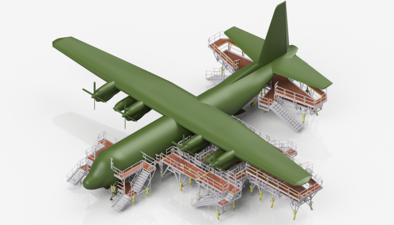 C-130 Hercules Dockanlage C-130 Hercules Dockanlage